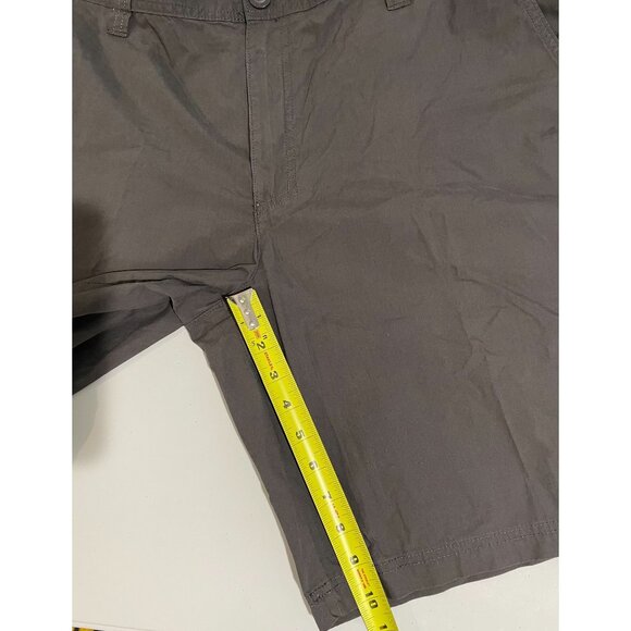 Columbia Mens Regular Fit Gray Cotton Shorts Size 38 With Side & Back Pockets - Picture 13 of 13